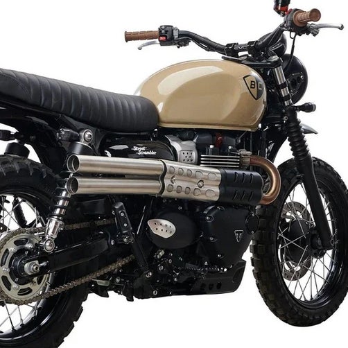 British Customs BC X エンパイア ショットガンマフラー ポリッシュ ストリートスクランブラー_1