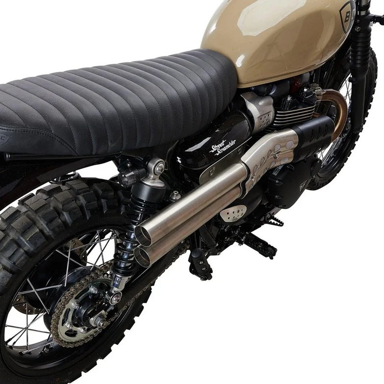 British Customs BC X エンパイア ショットガンマフラー ポリッシュ ストリートスクランブラー_2