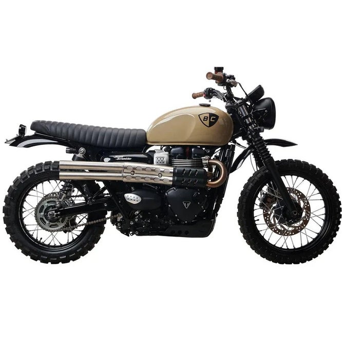 British Customs BC X エンパイア ショットガンマフラー ポリッシュ ストリートスクランブラー_3