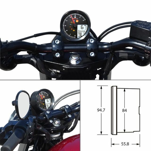 KOSO NORTH AMERICA TNT-B マルチファンクションメーター XVS950 Bolt