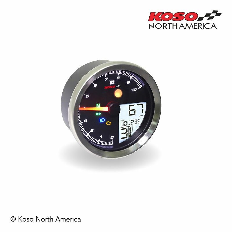 KOSO NORTH AMERICA TNT-4 マルチファンクションメーター シルバー