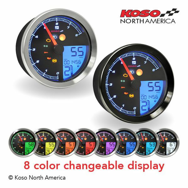 KOSO NORTH AMERICA TNT-4 マルチファンクションメーター シルバー-02