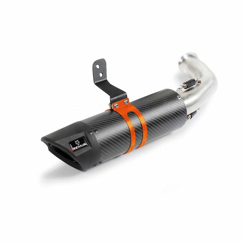 REMUS マフラー　KTM 純正オプション品 REMUS SPORT FLOW スリップオン・マフラー カーボン EC適合 125DUKE/RC