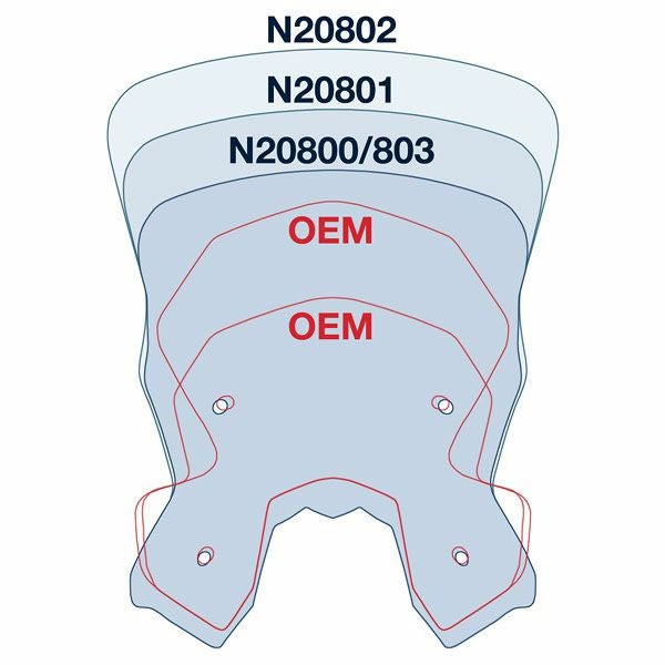 National Cycle VSTREAM スポーツリプレイスメントスクリーン 1190Adventure/R 14-16 クリア 18.50"-03