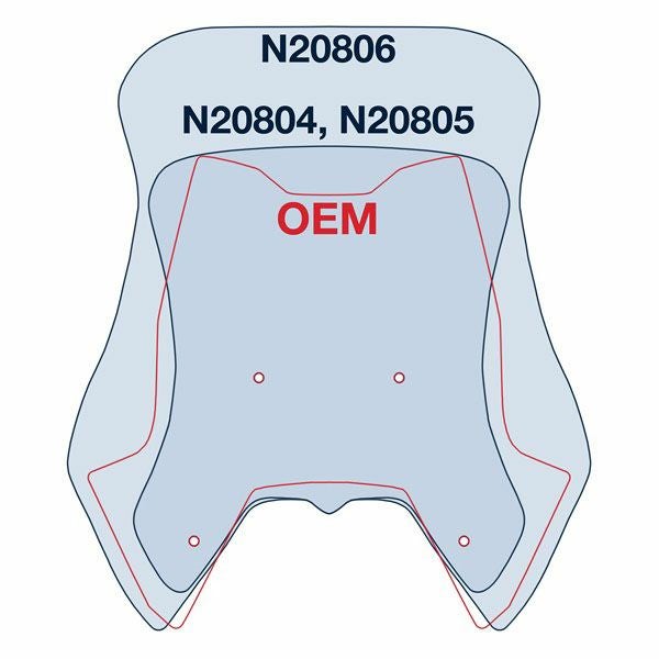 National Cycle VSTREAM スポーツリプレイスメントスクリーン 1290 SuperDuke GT 17- ダークスモーク 12.88"-03