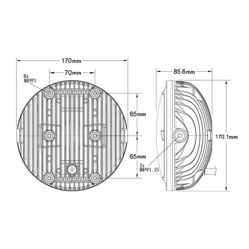 KOSO NORTH AMERICA 汎用 THUNDERBOLT LED ヘッドライト | バイク