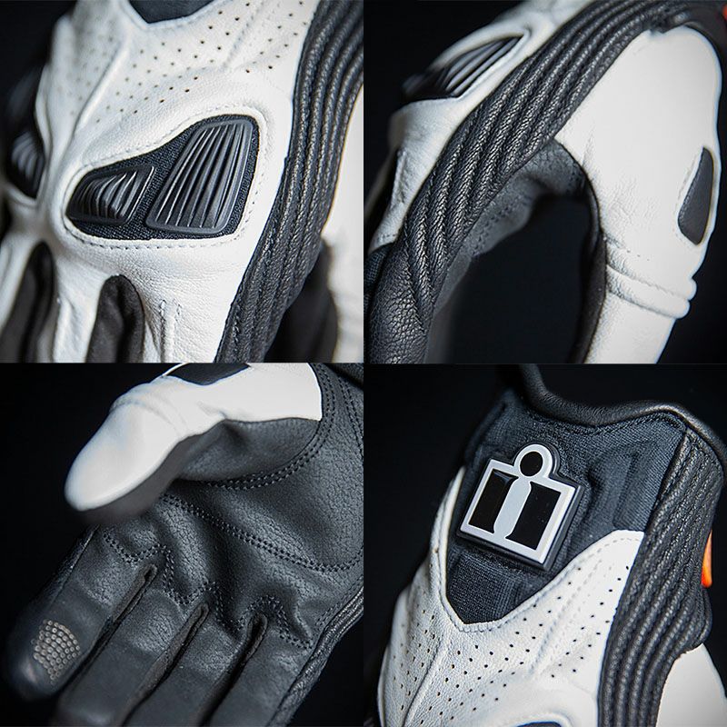 ICON レディース AUTOMAG2 グローブ ホワイト_3