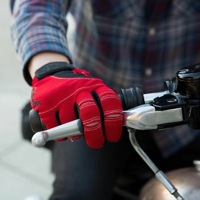 ビルトウェル MOTOグローブ レッド/ブラック/ホワイト_3