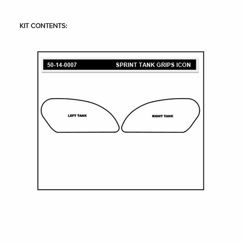 STOMPGRIP 汎用タンクパッド スプリント アイコン (クリア)-02