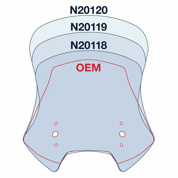 National Cycle VSTREAM スポーツウィンドスクリーン KLE650/1000 ヴェルシス 17-18-03