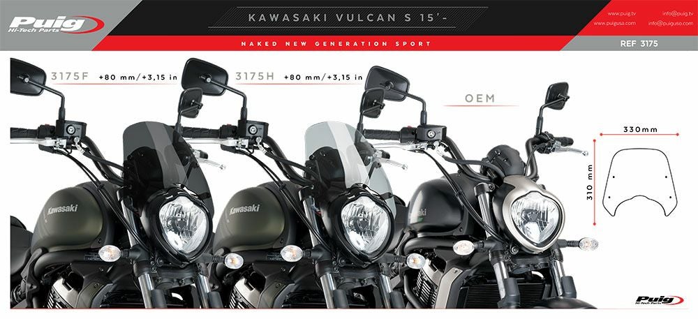 プーチ(Puig) スポーツスクリーン クリア バルカンS 3175W | バイク