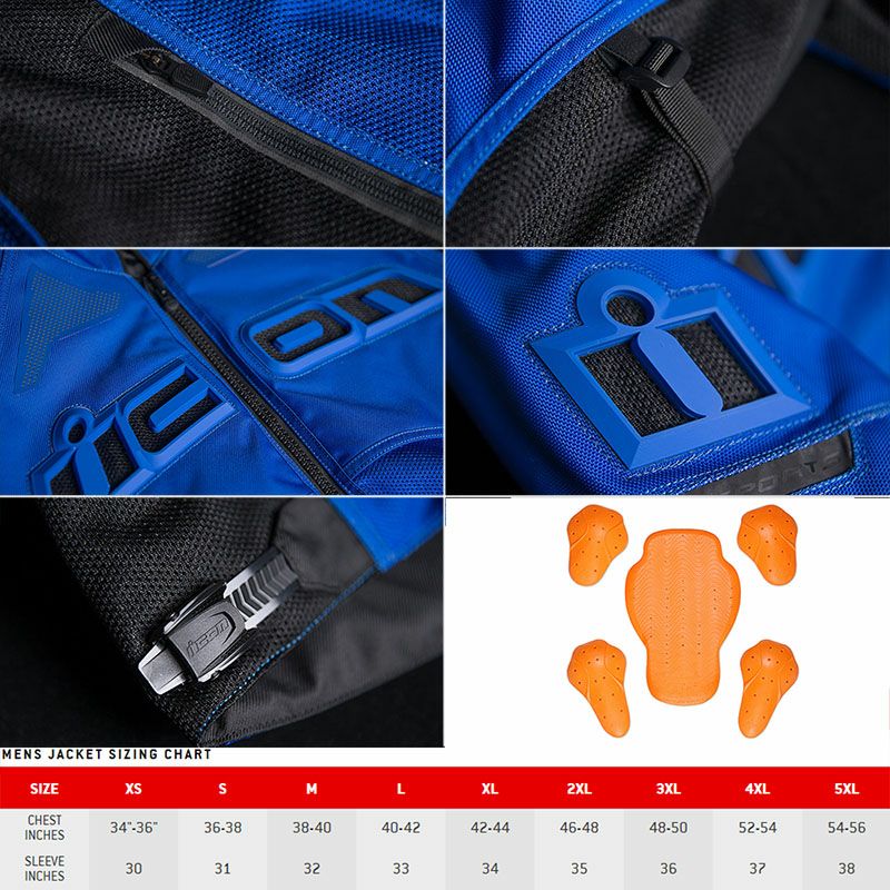 ICON メンズ CONTRA2 ジャケット ブルー_3