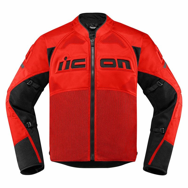 ICON レザージャケット　レーシングジャケット　赤　Lサイズ バイク用メンズ ジャケット ICON|モトパーツ(MOTO PARTS)