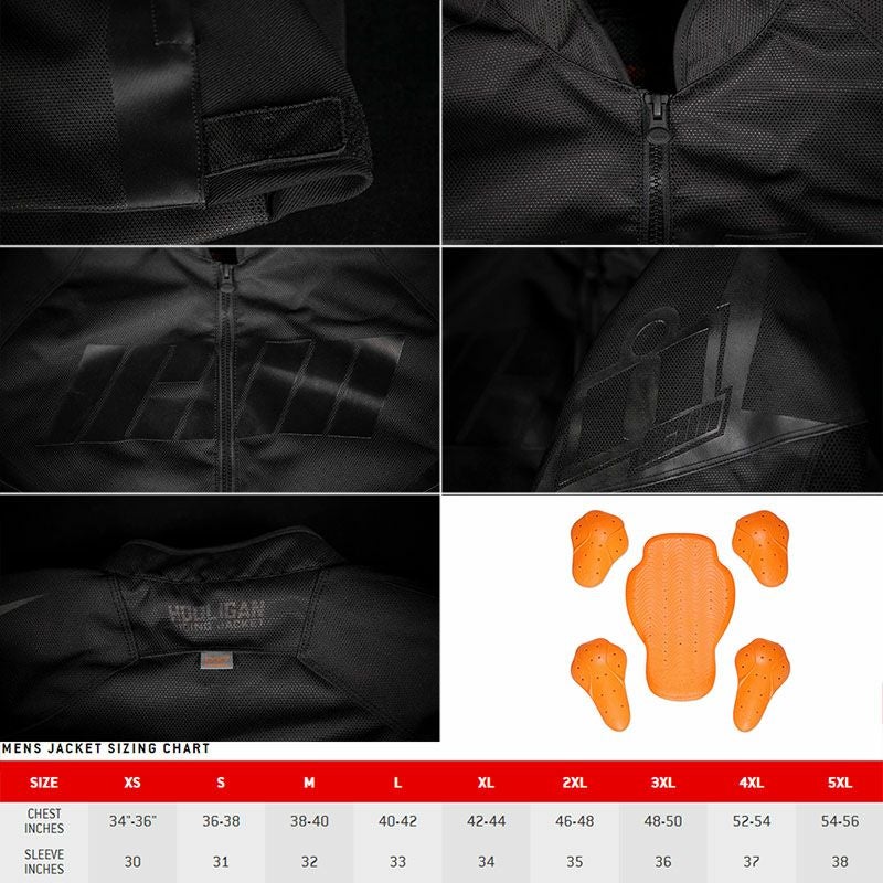 ICON メンズ Hooligan ジャケット ブラック_3