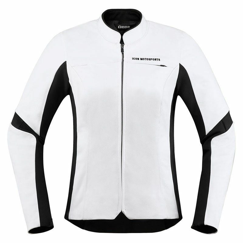 ICON レディース Overoad レザージャケット ホワイト_1