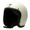 SHM ハンドステッチ ジェットヘルメット Lot-101 アイボリー/ブラウン_1