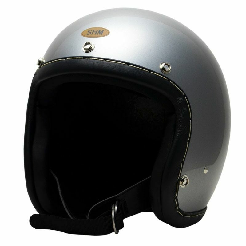 SHM ハンドステッチ ジェットヘルメット Lot-101 アイボリー/ブラウン