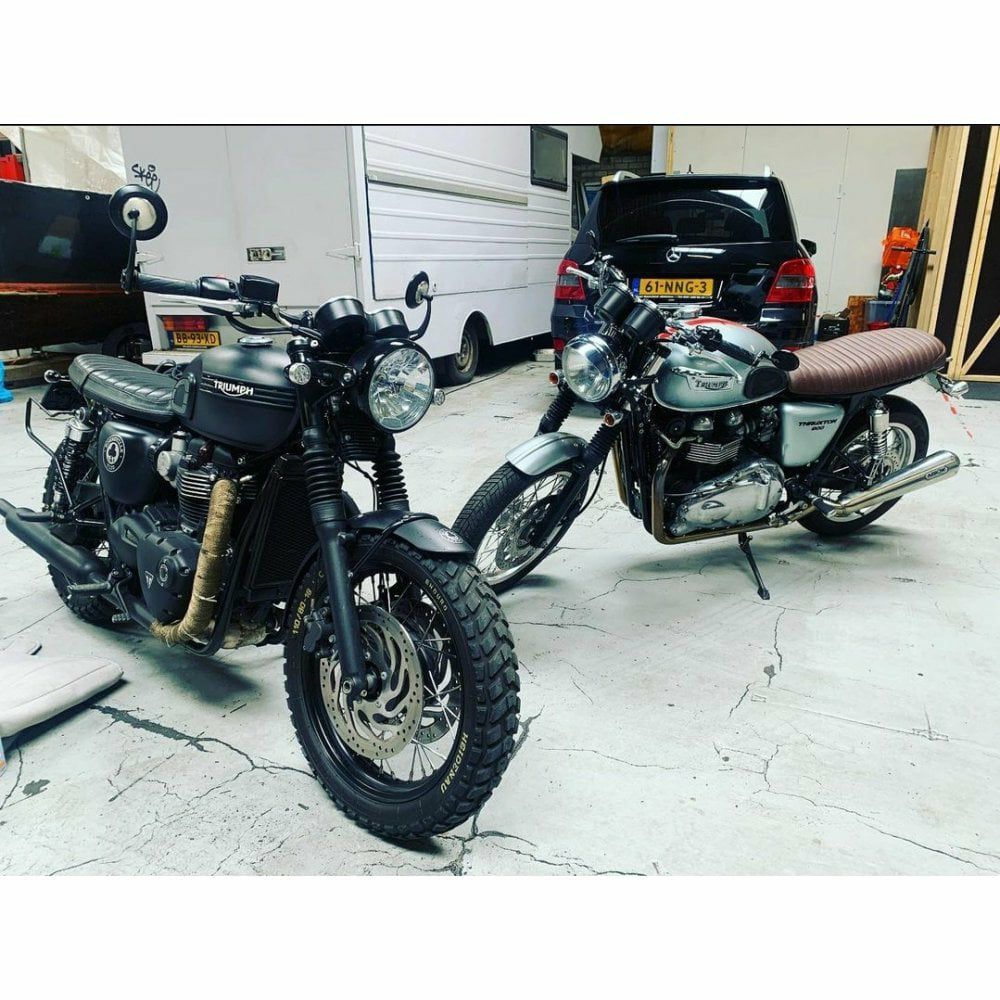 Motone(モートーン) Skinny シート 空冷モデル用 The Krait ブラウン