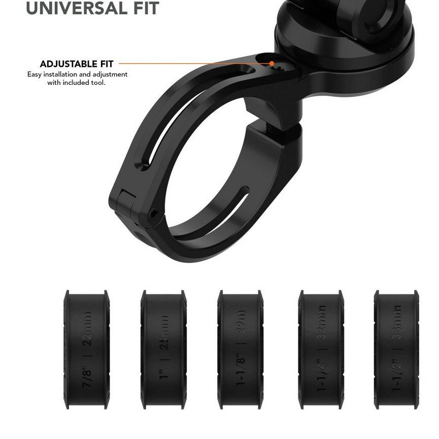 ROKFORM バイク スマホホルダー ハンドルクランプ ポリッシュ | バイク