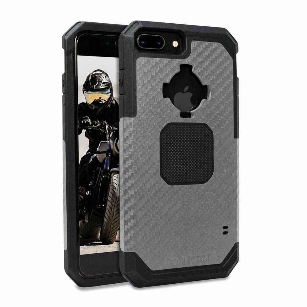 ロックフォーム i-Phone 8/7/6 Plus Ruggedケース ガンメタル スマホ