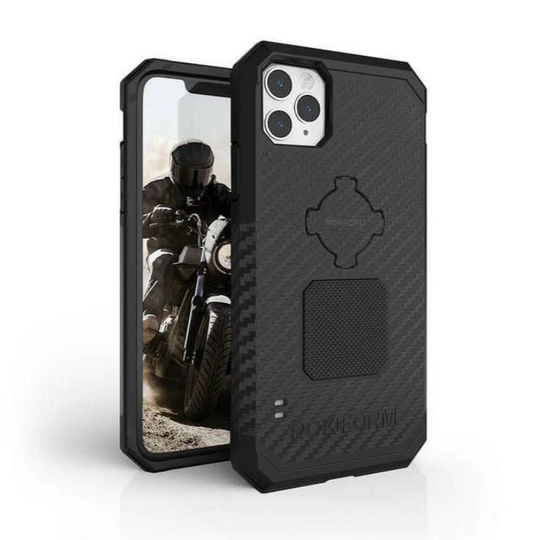 ロックフォーム iPhone11-Pro Ruggedケース ブラック スマホホルダー
