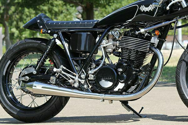sr400 goods マフラー goodsショッピングサイト/商品詳細 TAPERED CONE スリップオンマフラー