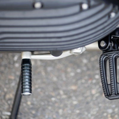 空冷・水冷 T100 T120  スクランブラー スピードツイン900 ストリートツイン ボバー スピード400等 シフトペダルペグ ブラック ロングタイプ Motone_1