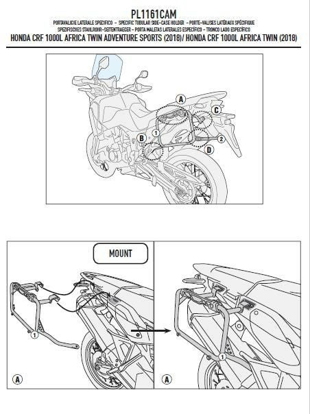 CRF1000L アフリカツイン/ADV 18-19 MONOKEY CAM-SIDE サイドケース
