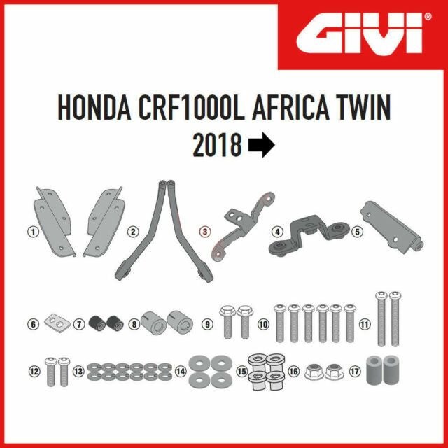 ジビ(GIVI) リアトップキャリア CRF1000L アフリカツイン 18-19 SR1162