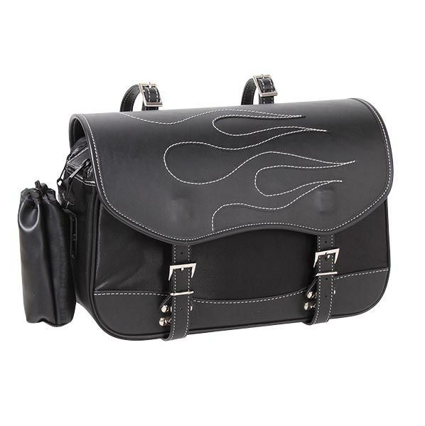DEGNER 容量可変式 13～17L ナイロンサドルバッグ NB-194(ブラック
