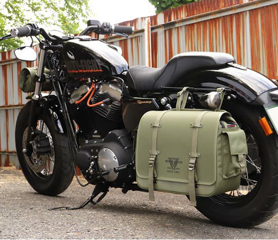 NB-182-KK:デグナー ミリタリーテイスト・ナイロンサドルバッグ カーキ