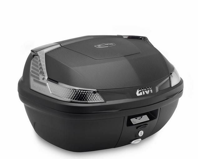 ジビ(GIVI) MONOLOCK 46L トップケース E46 リビエラ ブラック/レッド