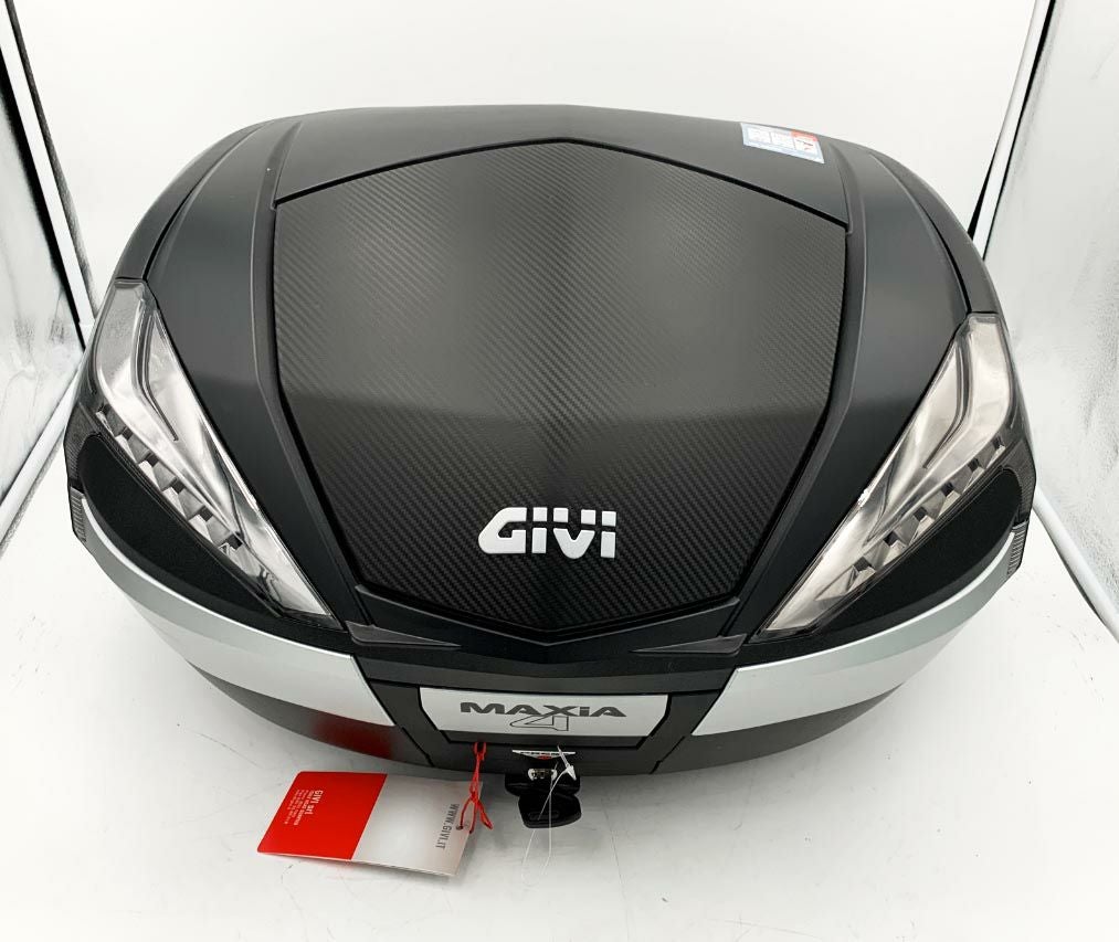 最終値下げGIVI トップケース モノキー バックレスト V56 GIVI V56N モノキーケース 56L V56 MAXIA4 未塗装ブラック（アルミ