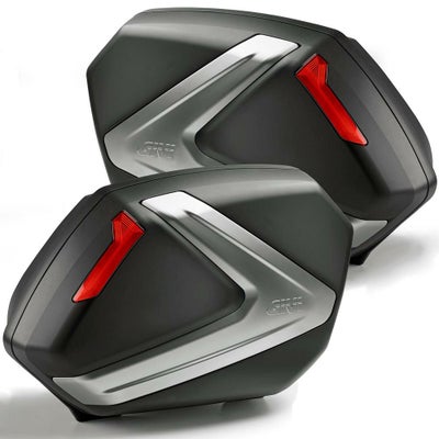 GIVI パニア・MONOKEYサイドケース V37N ブラック/シルバー 左右セット 