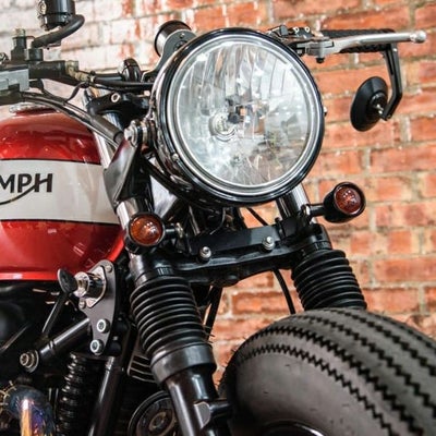 Motone フロントターンシグナル リロケーションブラケット ブラック_1