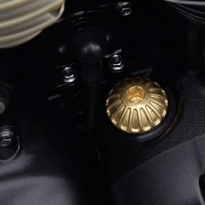Motone ロズウェル エンジンオイルフィラーキャップ ブラス トライアンフ_1