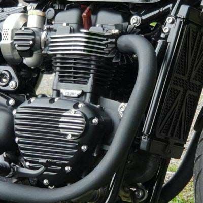 MMU042:Motone タイミングカバー フィンデザイン ブラック | バイク