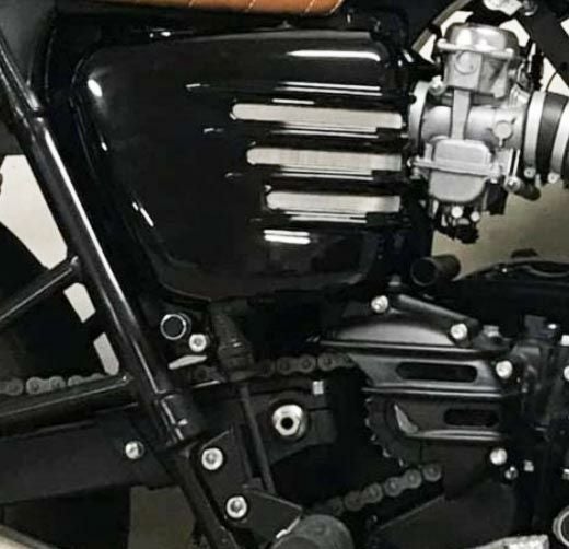 Motone ブラックシート リブデザイン Motone リブデザイン サイドカバー グロスブラック | バイクカスタム