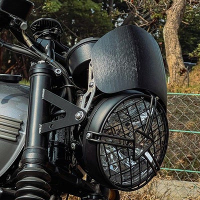 水冷/空冷T100 T120 スラクストン スクランブラー1200  アルミスクリーン "MICROBLADE" マットブラック ショートタイプ Motone_1