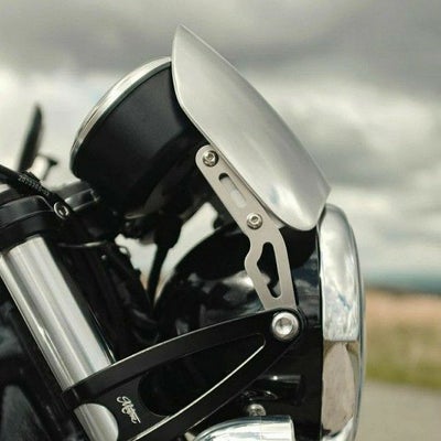 水冷/空冷T100 T120 スラクストン スクランブラー1200  アルミスクリーン "MICROBLADE" ポリッシュ ショートタイプ Motone_1