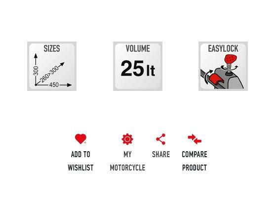 ジビ(GIVI) サイドバッグ EASYLOCK 25L+25L ST609-06