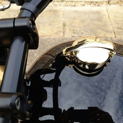 Motone モンツァ アダプター付・フリップアップ ガスキャップキット ソリッドブラス_1