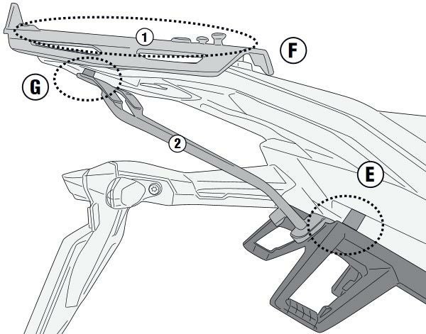 ジビ(GIVI) TOPケース リアラック F900R/R900XR_2