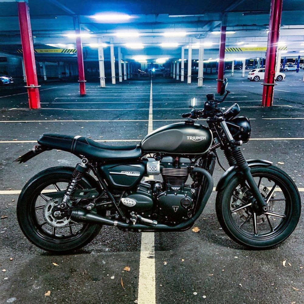 モートーンサターン5 TRIUMPHスピードツイン900用スリップオンマフラー Motone サターン5 スリップオンマフラー ブラシ仕上げ トライアンフ