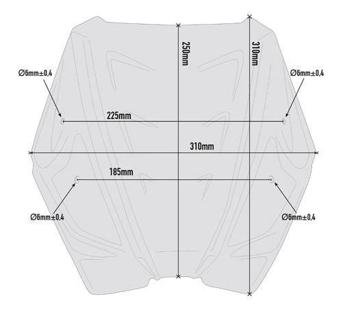 GIVI スクリーン オレンジ DUKE790 18-20-03