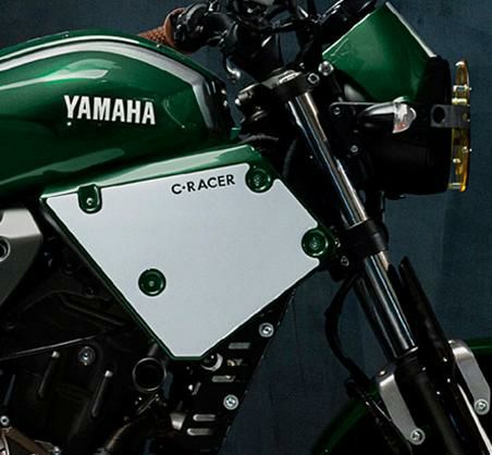 C-RACER フロントサイドカバー ゼッケンプレート XSR700 16--01