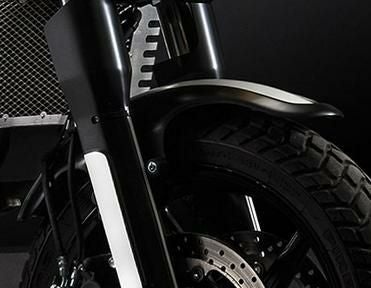SV650 リアフェンダー ハガー 2016- ブラック シルバーメッシュ