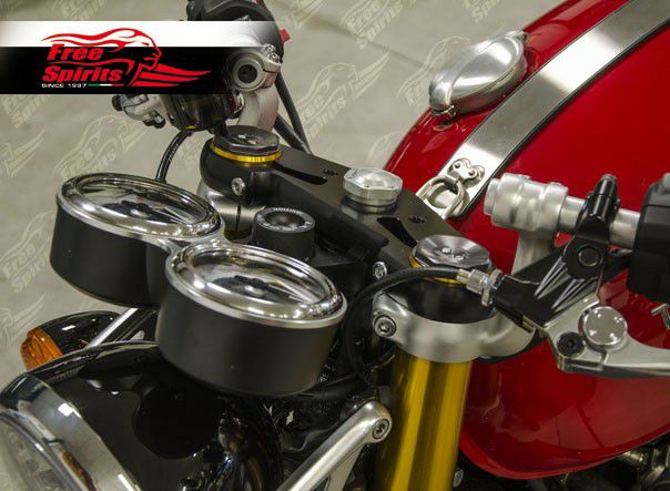 Free Spirits トップブリッジ ブラック Thruxton R/RS | バイク