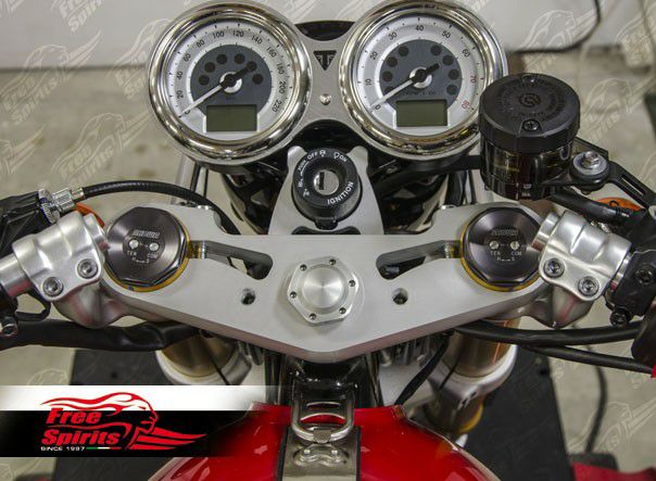Free Spirits トップブリッジ シルバー Thruxton R/RS | バイク