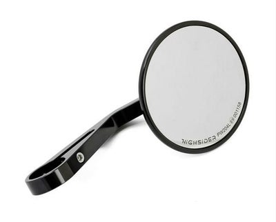 MCS クランプオンミラー バーエンドミラー MONTANA ROUND ブラック_1
